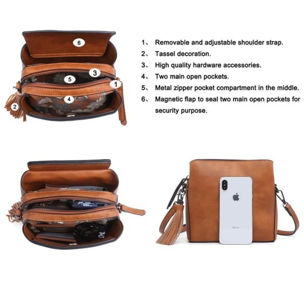Mini Crossbody Square Box Purse - Picture 3 of 6